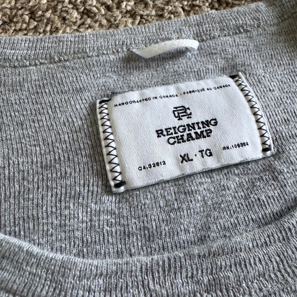 Reigning Champ Gray Knit Tee
